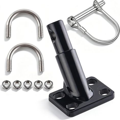 Attelage de remorque de vélo, attelage de remorque de vélo avec goupille de sécurité, installation facile et rapide sur le vélo avec goupille de verrouillage, remorque pour enfants, remorque de vélo p (1/5)