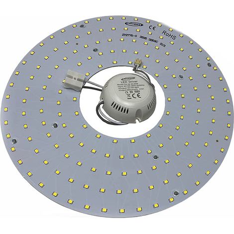 Circolina led 2835 modulo neon circolare 54 watt 265 volt ricambio neon per plafoniere luce calda 3000K (1/2)
