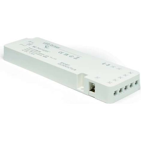 Alimentation pour réglettes led - Classe : II - Epaisseur : 18 mm - Indice de protection : IP 20 - Largeur : 53 mm - Liaison : Mini prise - Longueur : 135 mm - Puissance : 24 W - SC HERRAJES