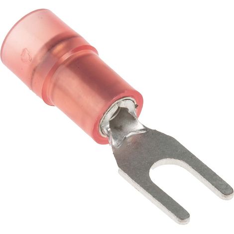 Cosse à fourche à sertir RS PRO Isolé, Rouge 16AWG 1.5mm² 22AWG 0.5mm² (1/3)
