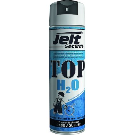 Traceur de chantier BLANC TOP H2O 650ml - Jelt