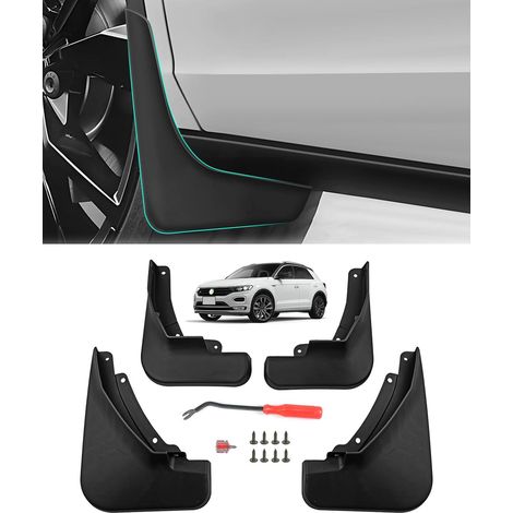 Compatible with VW T-ROC 2018-2025 Front and Rear Mud Guard, Splash Guard, ABS Plastic Mud Flaps, No Drilling Required, T ROC 2025 Accessories (4 Pieces) (1/5)