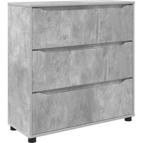 Maison Exclusive - Armadio Grigio cemento 80 x 31 x 81 cm Legno multistrato