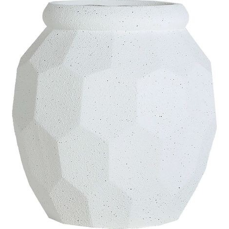 Cache pot contemporain en polyresine blanc cassé pour intérieur élégant - Blanc cassé contemporain (1/4)