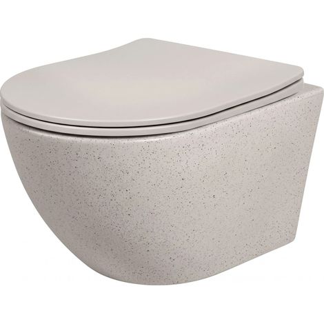 Rea Taza De Inodoro Wc Carlo Mini Tornado Greige (1/5)
