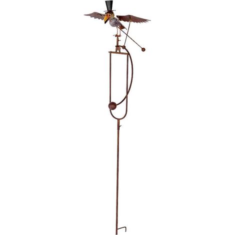 Tuteur mobile fer corbeau 45x31x138cm (1/3)