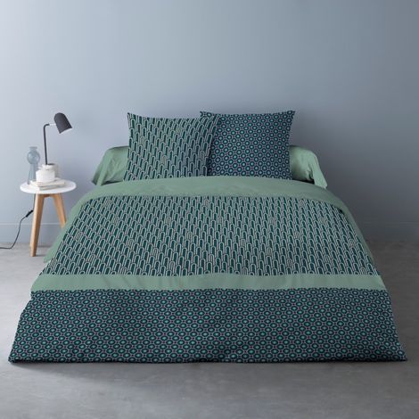 Housse de couette 240x220 CLEO + 2 taies 100% coton (1/3)