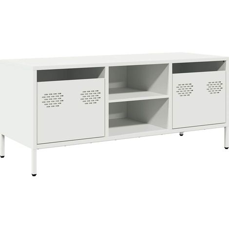 Maison Exclusive - TV-Schrank Weiß 101,5x39x43,5 cm Kaltgewalzter