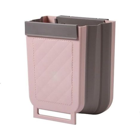 Générique Poubelle murale pliable Bac à déchets suspendu de 9 L pour la cuisine, la voiture et la salle de bain (1/5)