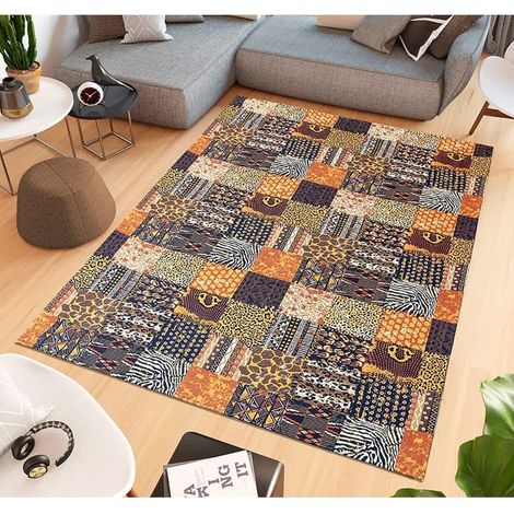 Tapis Chambre Salon Cuisine Salle de bains Hall Design Moderne Ethnique Antidérapant - 54x175 cm (1/5)