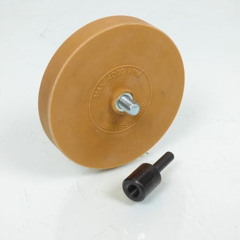 Disque de gommage décapant éliminateur d'adhésif HPX pour moto (1/4)