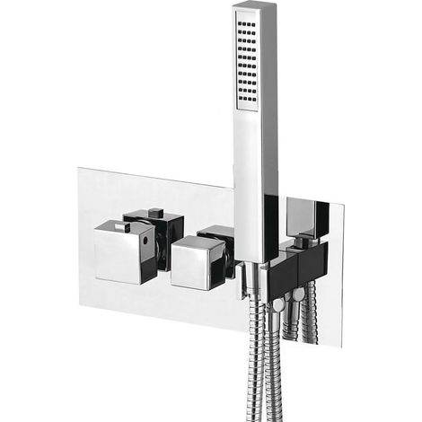 Sapho Latus - Mitigeur thermostatique pour 3 appareils, encastré, avec corps, avec accessoires, chromé 1102-45 (1/5)