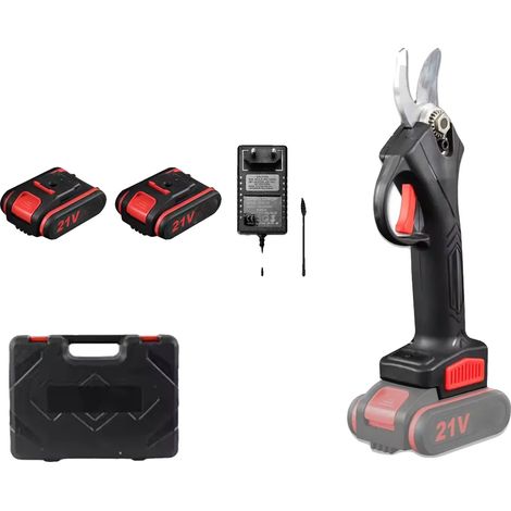 Sécateur Électrique, Sans Fil, Capacité de Coupe de 25mm, 2 Batterie (1/2)