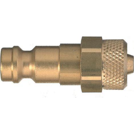 Raccord rapide pneumatique Legris, Tuyau cannelé vers Femelle, Mâle 10mm Européen, Profil rectus en Laiton nickelé ( Prix pour 1 )