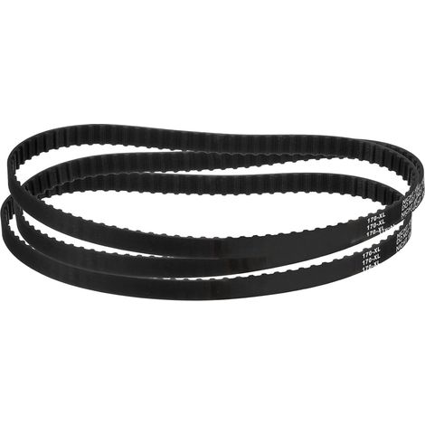3Pcs 170XL 037 Timing Belt 85 Teeth Black Rubber Toothed Timing Belt, Width 10mm, Pitch 5.08mm, Timing Belt for 3D Printer (1/5)