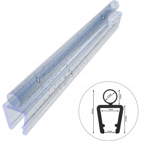 Joint d'étanchéité pour cabine de douche D20 6-7 mm, bande d'étanchéité de 30 cm (1/4)