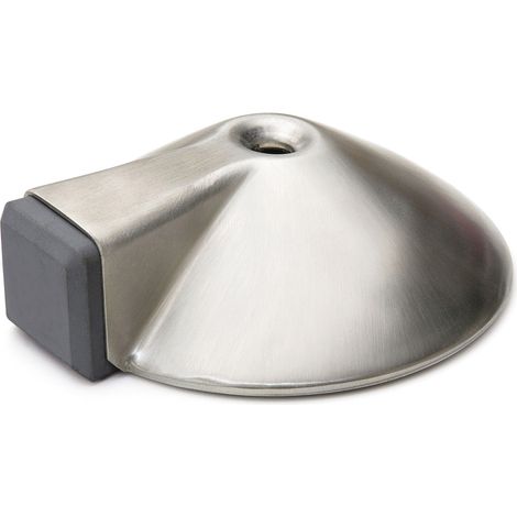 Butoir de porte pour sol avec amortisseur latéral en inox - Par