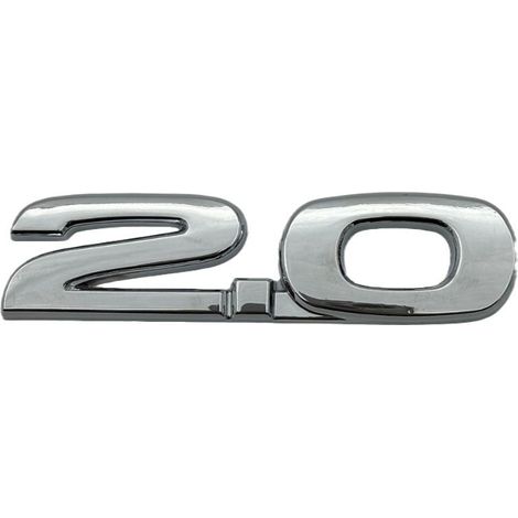 Autocollant d'emblème de badge de voiture AWD 2.0 en métal argenté pour badge latéral modifié Mazda (1/2)