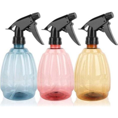 3PCS 500ML Flacons Pulverisateur Vaporisateur Bouteilles en Plastique, Spray Réutilisable, Bouteille Vaporisateur d'Eau, Flacon (1/5)