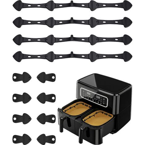 Imanes para papel de hornear Airfryer - 12 piezas Imanes magnéticos de silicona para fijar papel de hornear, accesorios de imanes para Airfryer para Ninja, Philips, Cosori (1/5)
