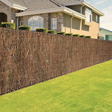 Karat – Canisse brise-vue en bruyère naturelle 300 cm – Tissage fil galvanisé – Résistant aux intempéries – Épaisseur 10-20 mm (1/4)