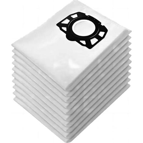 Ahlsen Pack de 10 bolsas para aspiradoras Kärcher wd4 wd5 wd6 mv4 mv5 mv6 (1/5)