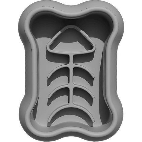 Hundenapf, Futternapf, Reisnapf, Fressnapf, Anti-Erstickungs- und Anti-Erbrechens-Napf (grau) (1/5)
