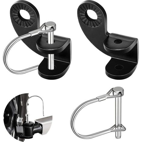 Gancio di traino per bicicletta per bambini, gancio di traino universale per bicicletta, 2 pezzi, accessorio per bicicletta, supporto per gancio con fibbia a U per rimorchio pieghevole per bicicletta,