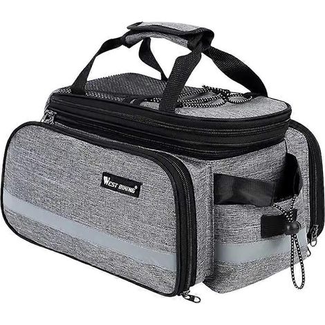 WEST BIKING Wasserdichte Fahrradtaschen mit großem Fassungsvermögen, 3-in-1 Gepäckträgertasche für Mountainbikes und Rennräder, Satteltaschen für hinten (1/5)