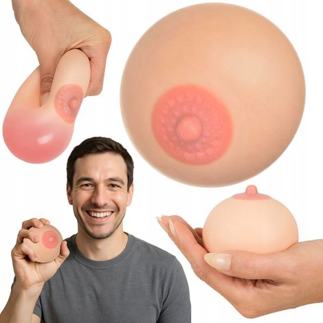 Anti-Stress-Knetbrust, künstliche Brust, lustiges Geschenk, 10 cm (1/5)