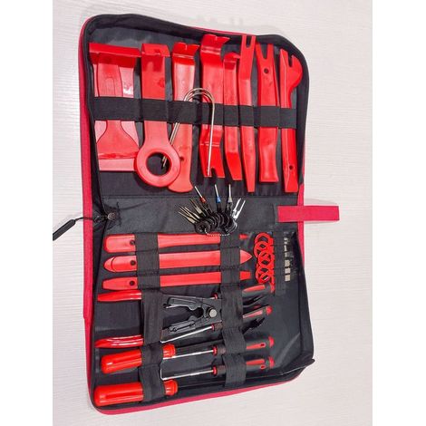 38PCS Outil Demontage Garniture Voiture, Outils de DéMontage Garnitures, Outils en Plastique Voiture pour Les Autoradios, Radio, Accessoires, Portes, Tableaux de Bord de Voiture