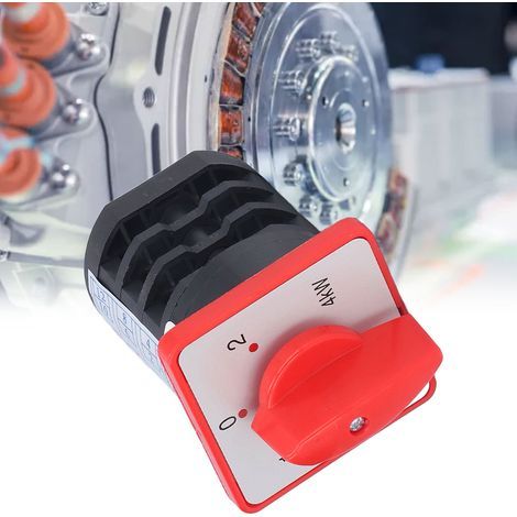 Interrupteur rotatif à bouton 3 pôles 3 positions pour contrôle d'alimentation AC 380V (1/5)