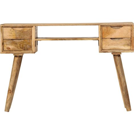 Maison Exclusive - Scrivania in Legno Massello di Mango 115x47x76 cm (1/5)