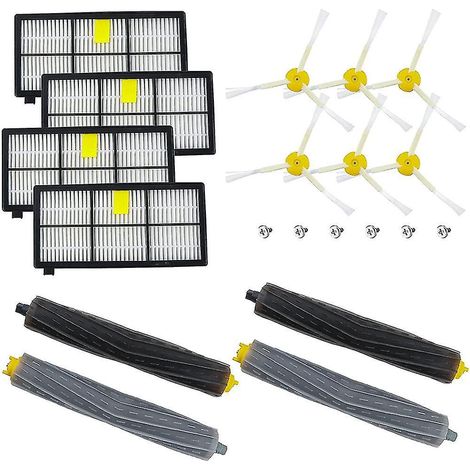 Hauptbürsten, Gummibürsten, Filter für iRobot 870, 880 und 800 Serienroboter