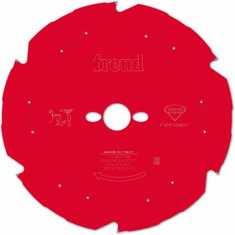 Disco diamantado para sierra circular portátil FREUD - Ø260 2,4/1,8 AL30 Z6 TD 10° - F03FS09849 -FR26F001M
