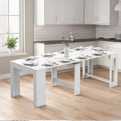 Table de salle à manger bianco 240 x 90 x 78 cm (1/5)