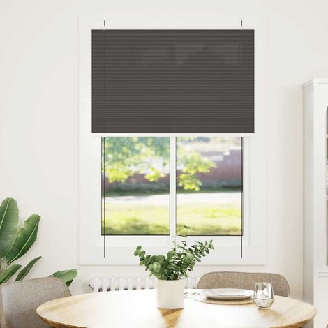 Maison Exclusive - Tenda Plissettata Nera 100x100 cm Larghezza Tessuto 99,4 cm