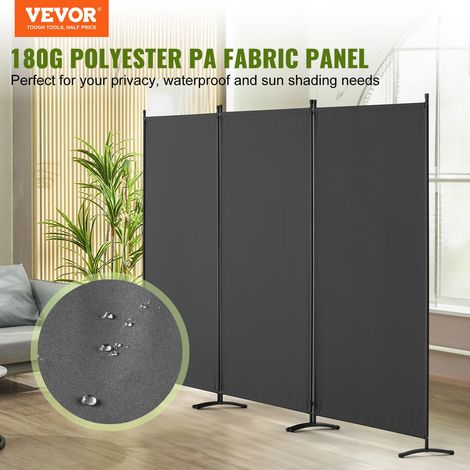 Cloison de séparation en tissu, séparateur de pièce pliable à 3 panneaux, paravent de confidentialité intérieur pour bureau, chambr… (1/5)