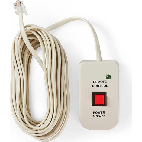 Nedis PIMSRC05WT Mando a distancia blanco con cable de 5 metros