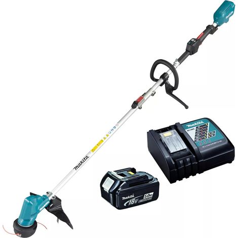 Makita DUR191LZX3 Brushless 18v Cordless Grass Line Trimmer + 5ah Battery (1/5)