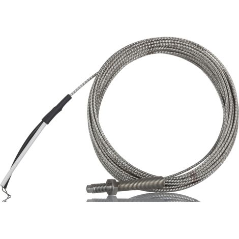 Thermocouple pour buse RS PRO type K Ø M6 x 1mm, L 2m, +350°C max à Raccord dénudé ( Prix pour 1 )