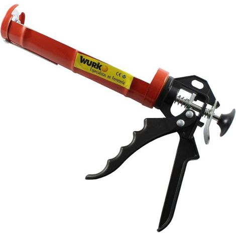 WURKO pistola silicona c/muelle tqx003 profesional , Pistola de silicona TQX003Fuerte con muellePistola para cartuchos de silicona tipo standarGatillo deslizador rápido (1/3)