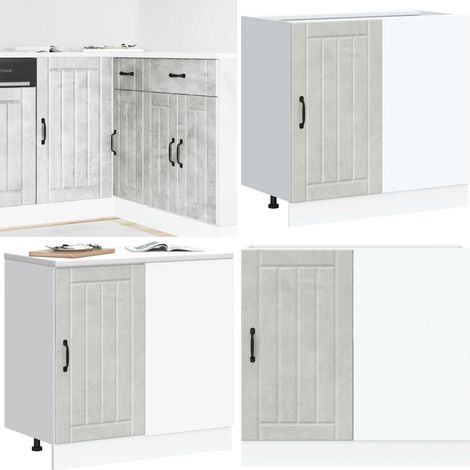 vidaXL Meuble de base de lavabo Lucca gris béton bois ingénierie (1/5)