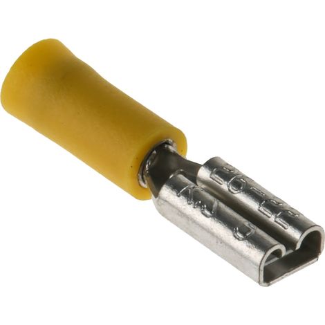 Cosse faston RS PRO, Isolé, Jaune (1/3)