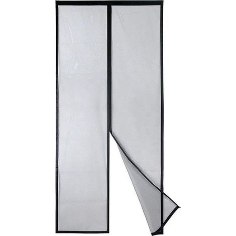 Porte moustiquaire magnétique robuste (100 x 210 cm), fermeture automatique de haut en bas, pour une aération optimale et une protection efficace contre les insectes. (1/5)