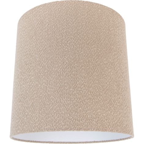 QAZQA Fabric Lampshade Beige with Teddy Fabric 40/40/40