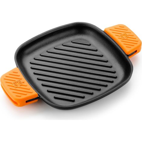 Pinti Inox Efficient Bistecchiera con Griglia, Ghisa, Nero, 24 cm (1/5)