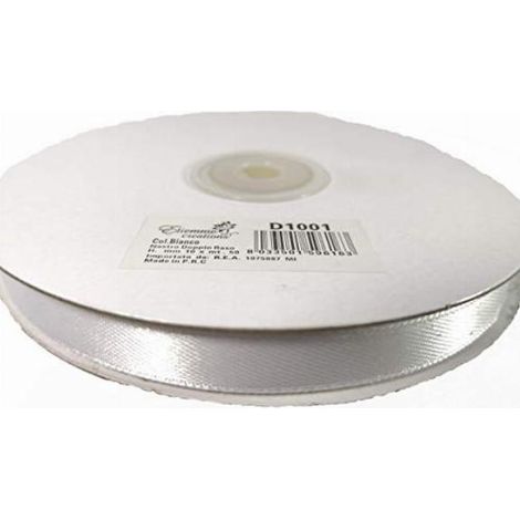 ETM Nastro Doppio Raso 10 Mm 50 Mt Bianco