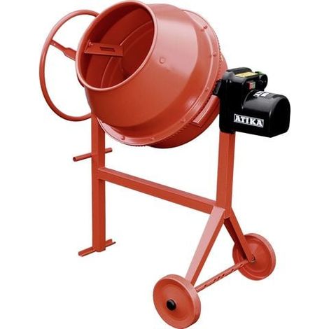 Atika Betonmischer Mix 130 L, 600 W, 230 V Mörtelmischer Zementmischer