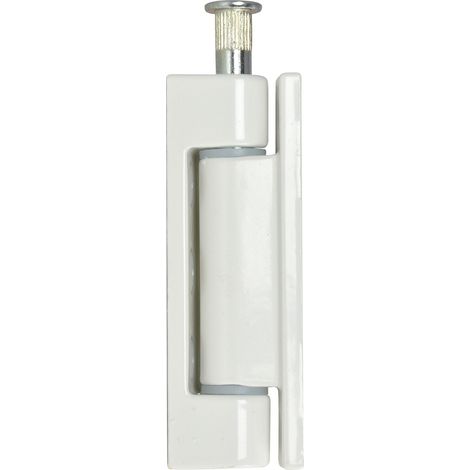 Aufschraubband 14 x 80 mm, Stahl kunststoffbeschichtet weiß Fensterscharniere (1/2)